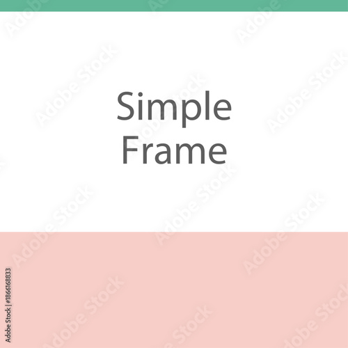 春の爽やかなシンプルSNSフレーム