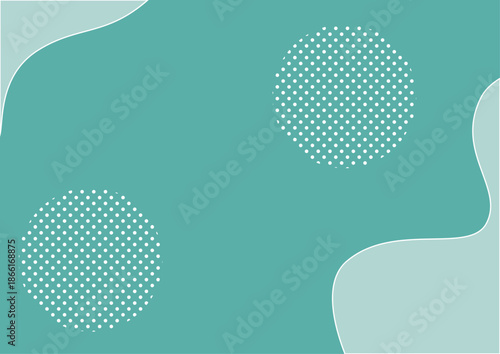 水玉模様の春背景