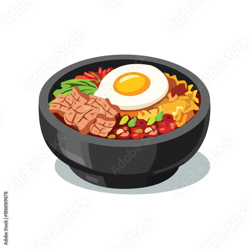 noodle ramyeon in the pan