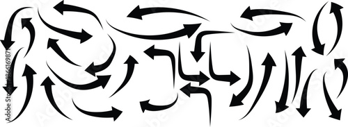  upward arrow curve symbolizing progress, growth Arrow vector line icon set.  curved arrow with silver outline isolated on a transparent background red arrow