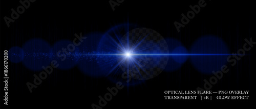Color optical lens flare with multiple glowing circles, soft reflections, and realistic diffusion. Perfect for overlays, cinematic, and visual effects.