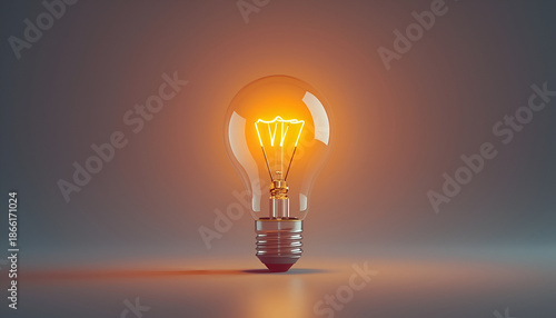 glowing light bulb symbolizing creativity in AI-powered design interface