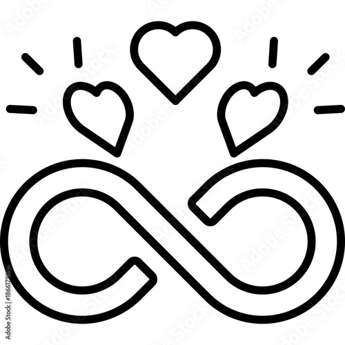 Infinity Love Line Icon