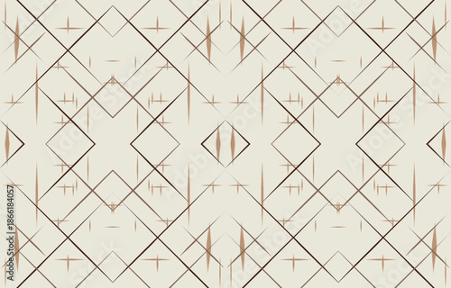 Ethnic abstract ikat art. Aztec ornament print. geometric ethnic pattern seamless  color oriental.  Design for background ,curtain, carpet, wallpaper, clothing, wrapping, Batik, vector illustration.