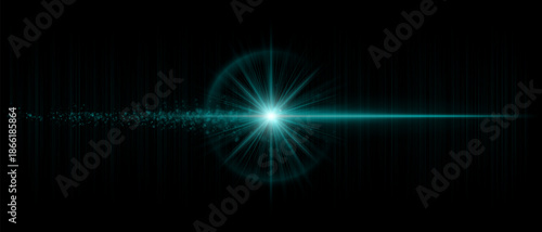 Bright lens flare with multiple glowing reflections, soft diffusion, and smooth transparency. Great for overlays, video effects, and sci-fi visual elements.