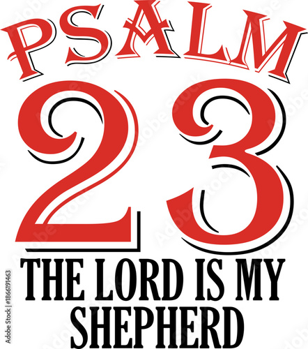 Psalm 23 Svg, The Lord Is My Shepherd Svg, Bible Verse svg,
