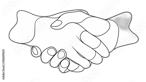 continuous line drawing of an ear listening concept