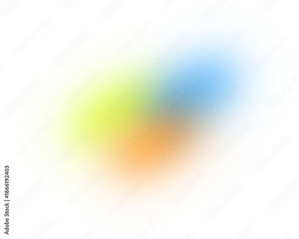 Fototapeta premium Abstract colorful blur with gradients of yellow orange and blue on transparent
