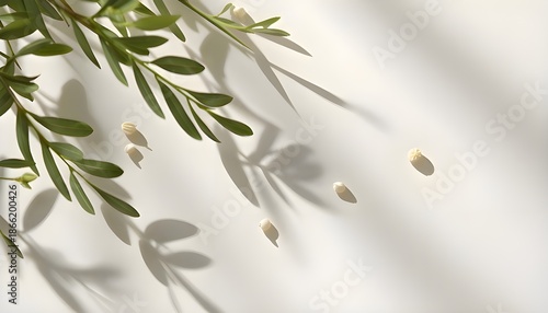 Calm Minimal Nature Background with Organic Accents for Modern Corporate Wellness