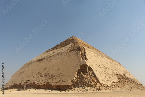 Bent Pyramid of Sneferu in Dahshur, ancient Egypt