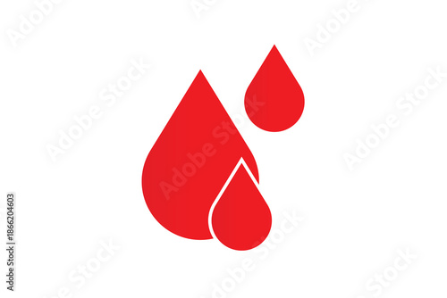 water drop icon, blood drop and oil drop icon, rain drop icon.