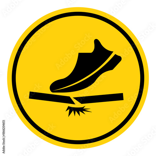 Do Not Trample Symbol Sign, Vector Illustration, Isolate On White Background Label. EPS10