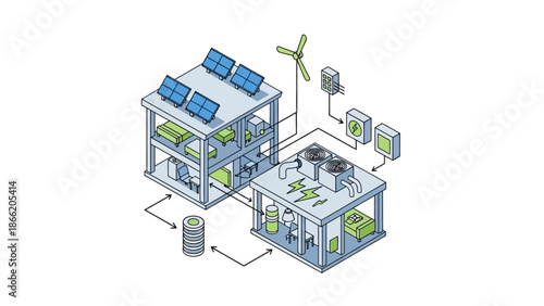 Sustainable Eco Friendly Home with Renewable Energy Systems.