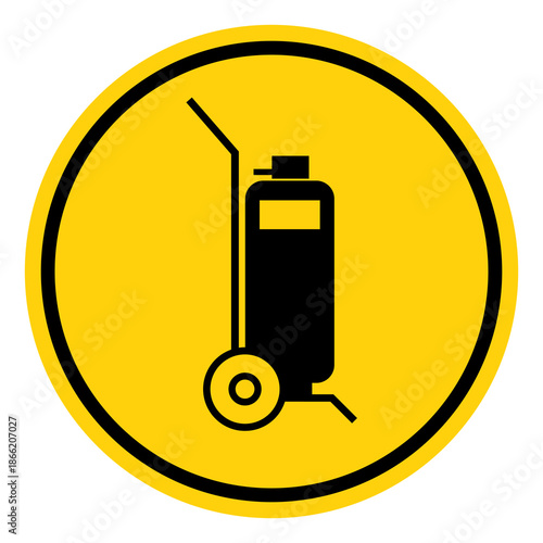 Fire Trolley Symbol Sign, Vector Illustration, Isolate On White Background Label. EPS10