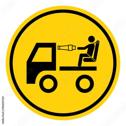 Exterior seat occupied Stay clear of fire Symbol Sign, Vector Illustration, Isolate On White Background Label. EPS10