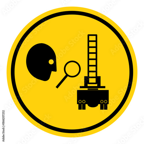 Inspection Required Follow the instructions Symbol Sign, Vector Illustration, Isolate On White Background Label. EPS10