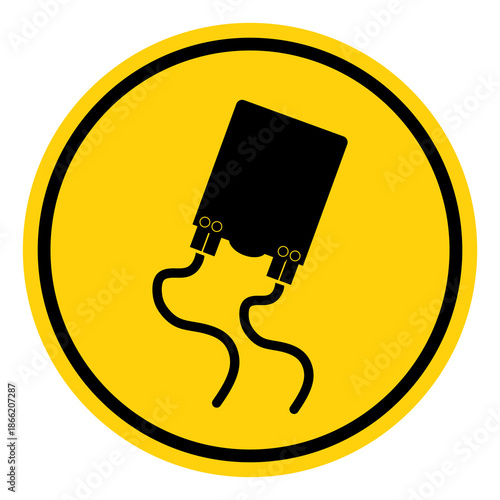 Slippery Road Traffic Symbol Sign, Vector Illustration, Isolate On White Background Label. EPS10