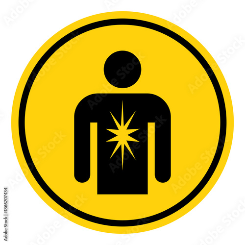 Benzene Cancer Hazard Symbol Sign, Vector Illustration, Isolate On White Background Label. EPS10