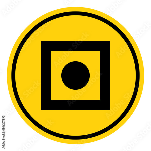 Shipboard General Alarm Symbol Sign, Vector Illustration, Isolate On White Background Label. EPS10