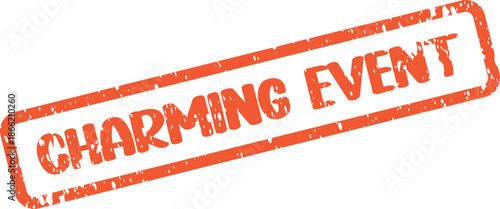Charming Event notification stamp for memorable social gatherings and public occasions