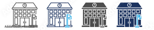 school icon set with multiple concept