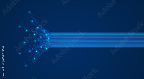 Optical fiber communication. Super fast fibre optic