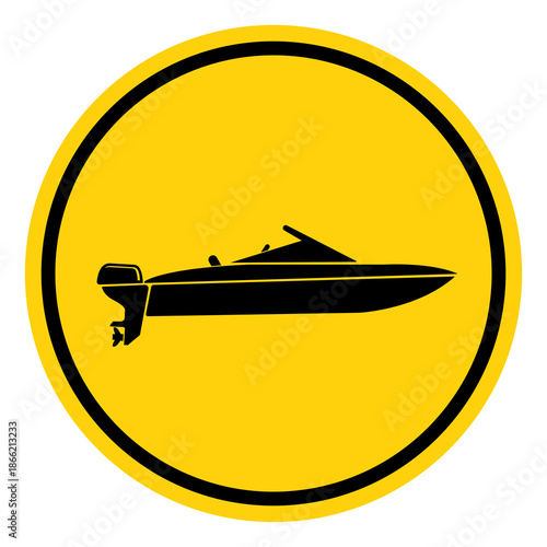 Chris Craft Symbol Sign, Vector Illustration, Isolate On White Background Label. EPS10