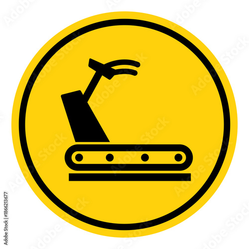 Treadmill Symbol Sign, Vector Illustration, Isolate On White Background Label. EPS10