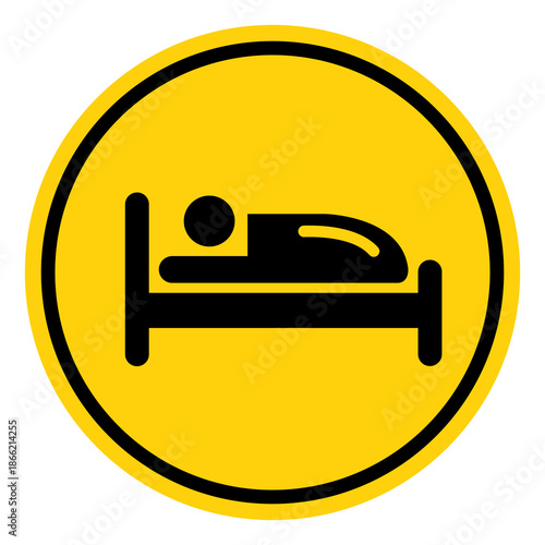 Sleeping Symbol Sign, Vector Illustration, Isolate On White Background Label. EPS10