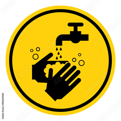 Clean Hand Save Lives Symbol Sign, Vector Illustration, Isolate On White Background Label. EPS10