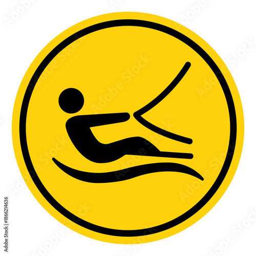 kite surfer Area Symbol Sign, Vector Illustration, Isolate On White Background Label. EPS10