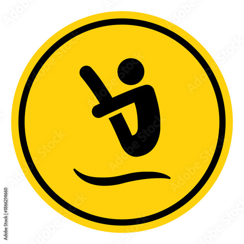 Diving Area Symbol Sign, Vector Illustration, Isolate On White Background Label. EPS10