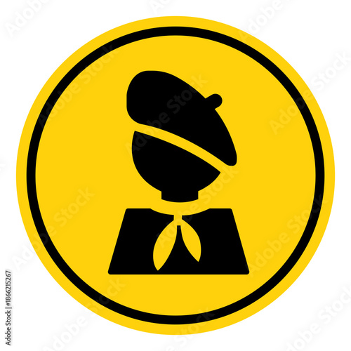 Painter Inside Symbol Sign, Vector Illustration, Isolate On White Background Label. EPS10