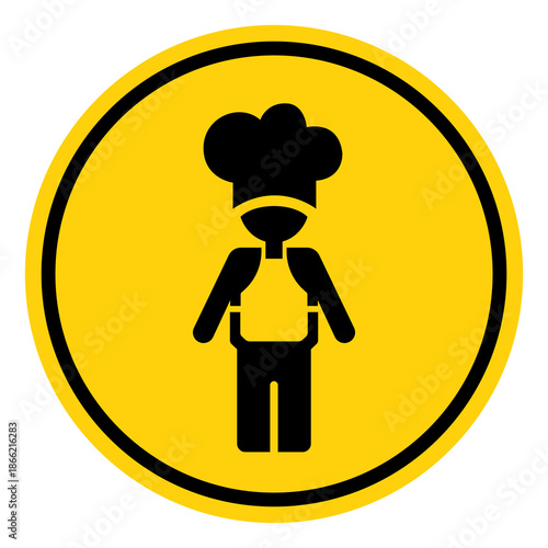 Kitchen Chef Symbol Sign, Vector Illustration, Isolate On White Background Label. EPS10