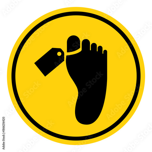 Morgue Area Symbol Sign, Vector Illustration, Isolate On White Background Label. EPS10