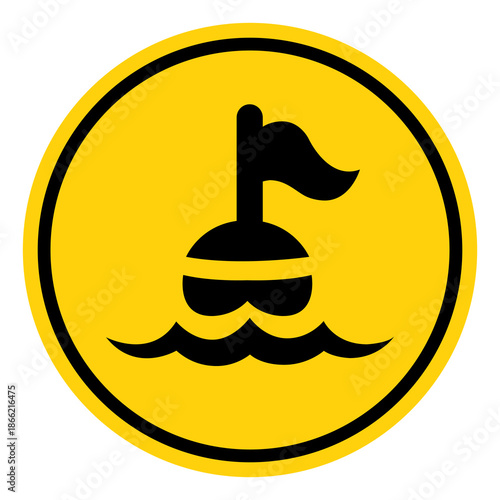 Scuba Area Symbol Sign, Vector Illustration, Isolate On White Background Label. EPS10