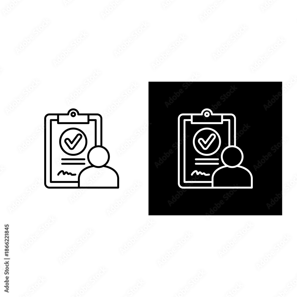 Fototapeta premium Immigration Icon