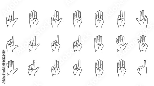 Hand gestures for communication and expression in sign language