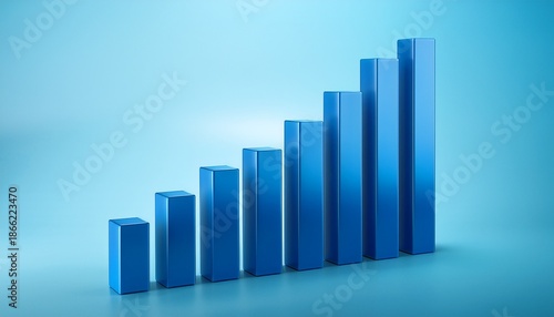 blue 3d bar chart rising on light blue background Free Download blue 3d bar chart rising on light blue background - GFXLoad