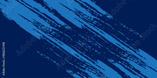 Grunge blue background. Distress indigo rough texture. Vector illustration.