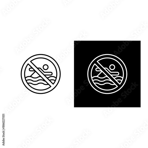 No Swimming Icon