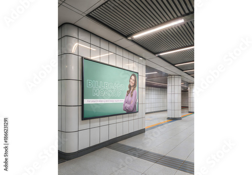 Subway Billboard Mockup 206