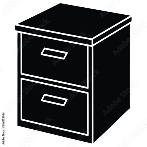 drawer on white background