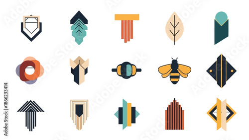 Geometric Shapes and Abstract Designs Collection.