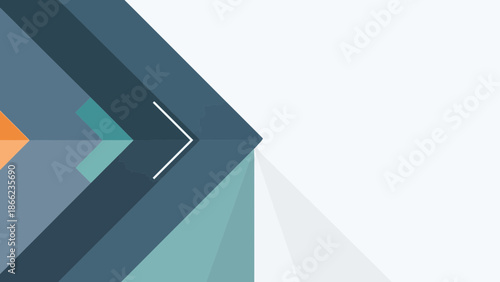 Geometric Shapes with Arrow Symbol Direction.