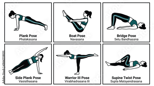 Illustrated Guide to Yoga Poses for Beginners