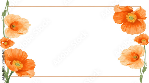 orange flowers in the grass