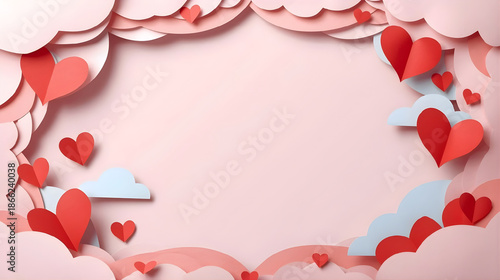 valentine background with hearts