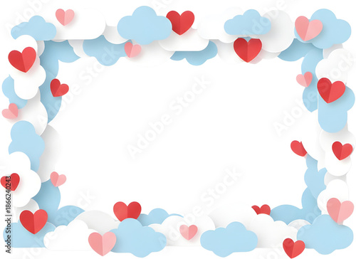 valentine background with hearts