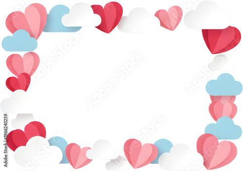 valentine background with hearts